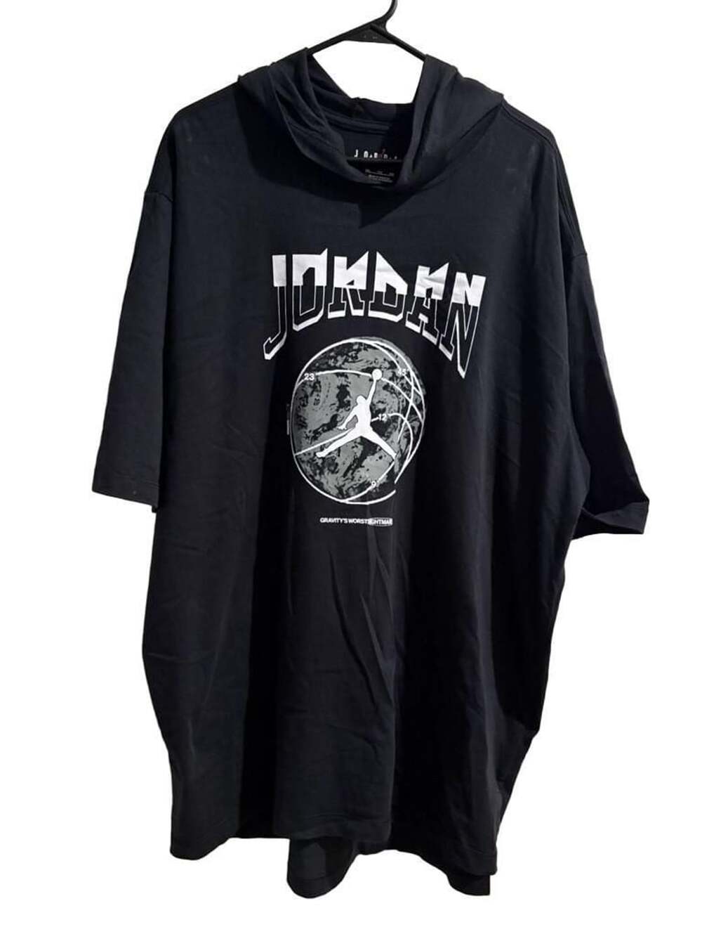 Jordan Sport Hooded T-Shirt Size 2XL Black FB7427-010